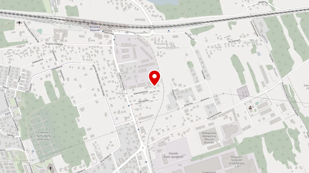 Mapa dojazdu: MANSO Sp.J., ul. Rzemieślnicza 12, 32-800 Brzesko